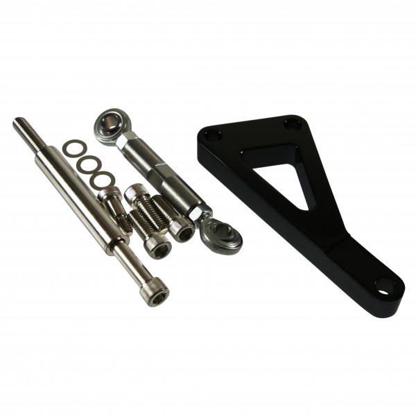 Alternator Bracket Black Aluminium Outward Mount Small Block Chev LWP