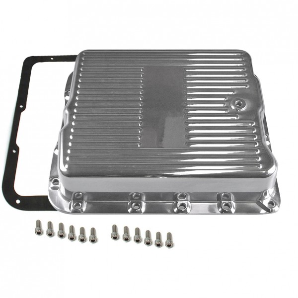 Transmission Pan GM Turbo 700R4/4L60/4L60E-extra Capacity Polished Alloy