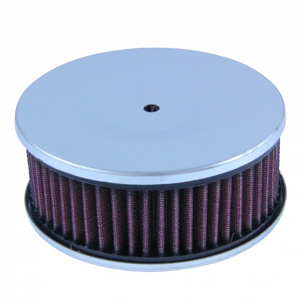 Chrome Air Cleaner 5-1/2" Wide x 55mm Tall 60mm Low Profile Centre Stud