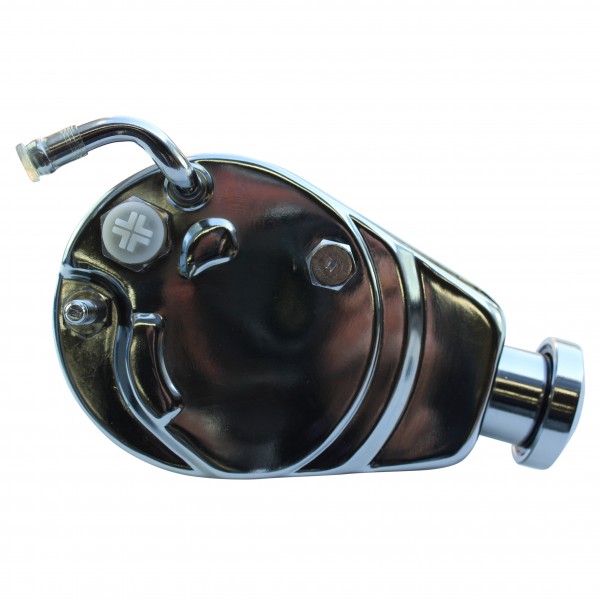 Power Steering Pump GM Saginaw Chrome Teardrop 5/8" Shaft with Keyway