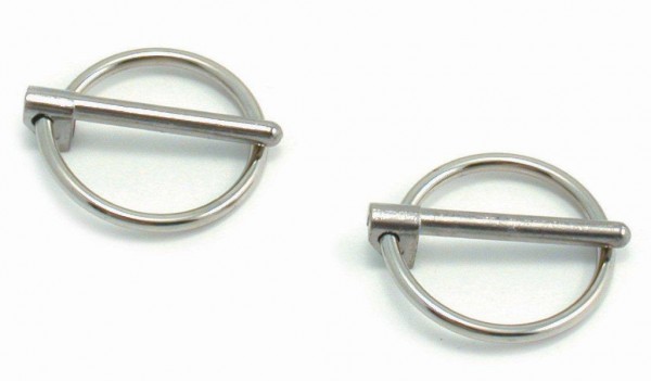 Snap Ring Chrome Finish Replacement for Hood Pin Kit-set 2