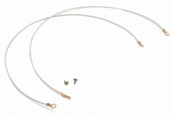 Lanyard 24 Inch for Hood Pin Kit-set 2. Chrome replacement plastic covered.