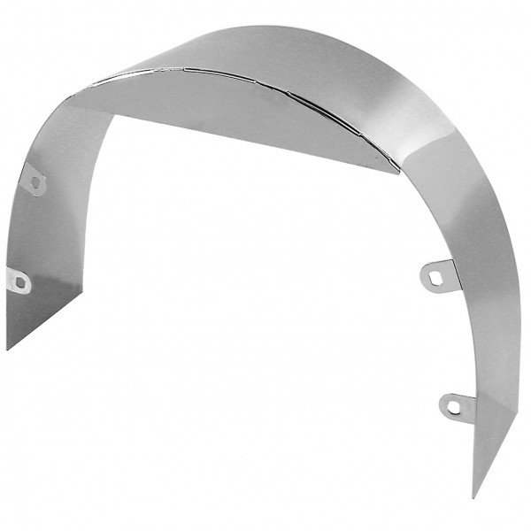 Radiator Fan Shroud Chrome 5" Wide Universal + Mount Hardware 20" Diameter