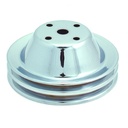 Pulley Water Pump Double Groove Lwp Chrome Steel Small Block Chevrolet 265-400