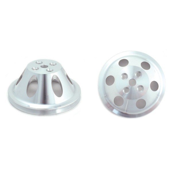 Pulley Water Pump Single Groove Swp Polished Alloy Big Block Chevrolet 396-454