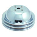 Pulley Water Pump Double Groove Swp Chrome Steel Big Block Chevrolet 396-454