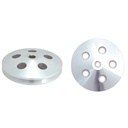 Pulley GM Power Steering Single Groove Machined Alloy 5/8" Shaft 5-3/4" Diam