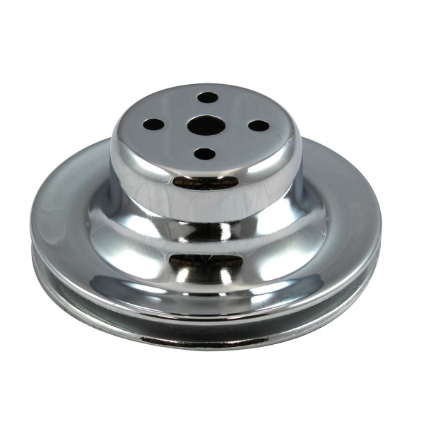 Pulley Water Pump Single Groove Chromed Steel Ford Windsor 289 1965-66