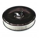Chrome Air Cleaner 9" Wide x 2" Tall Suit Weber 32/36 DGV DGAV Carburettor