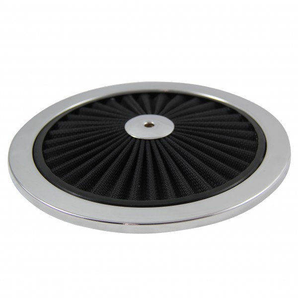 Extraflow Black Element Chrome Air Filter 9" Top only Cotton Pleated