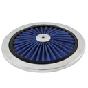 Extraflow Blue Element Chrome Air Filter 9" Top only Cotton Pleated