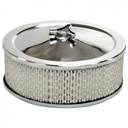 Chrome Air Cleaner 9" Wide x 3" Tall Suit ADM Ford Falcon XE/XF Carburettor