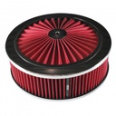 Extraflow Red Chrome Air Cleaner Filter 9"x 3" Assy fit Holley 5-1/8" Base