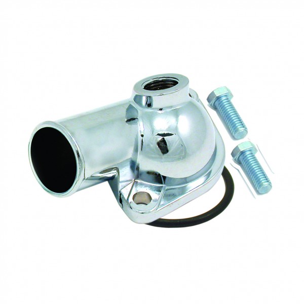 Water Neck Chevrolet Small + Big Block Chromed 1/2" Npt Port