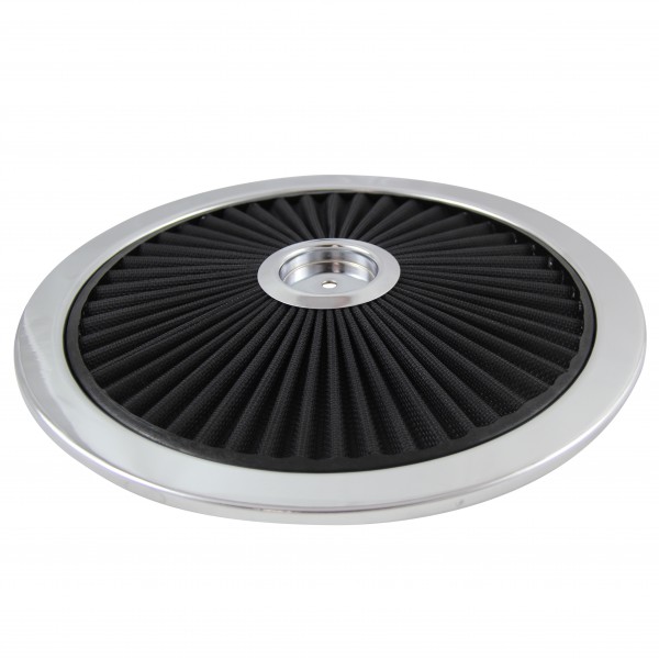 Extraflow Black Element Chrome Air Filter 14" Top Cotton Pleated