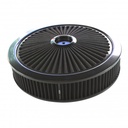 Extraflow All Black Air Filter Cleaner 14" x 3" Holley or Holden Quadrajet Base