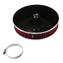 Chrome Air Cleaner 9" Wide x 2" Tall Suit 2-5/16" Stromberg Carb Red Element