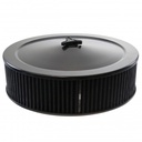 Black Air Filter Cleaner 14" x 4" Holley Holden Quadrajet Base Washable Element