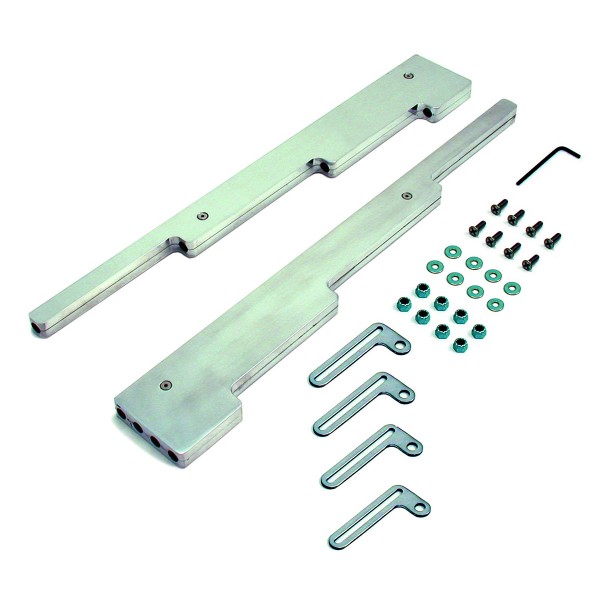 Smooth Billet Polished V8 Spark Plug Ignition Lead Wire Dividers 7-9mm Leads