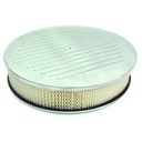 Ball Milled Aluminium Air Cleaner 14" x 3" Holley Edelbrock Paper Filter
