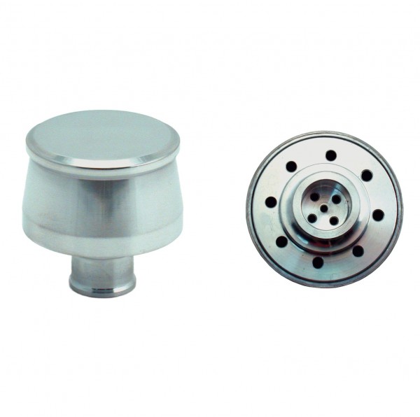 Valve Cover Breather Cap Push In 1"(25mm) Neck Alloy Polished Smooth
