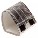 Starter Motor Heat Shield Aluminised Hook-Loop fastener 19cm x 55cm 593C Cont