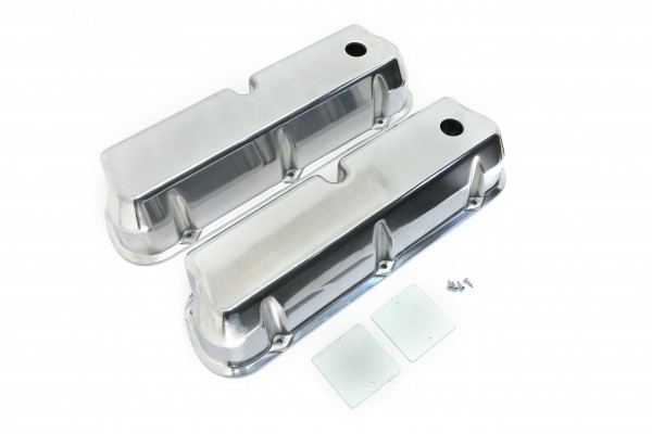 Valve Covers Alloy Ford Windsor V8 260 289 302 351 Tall Polished Smooth