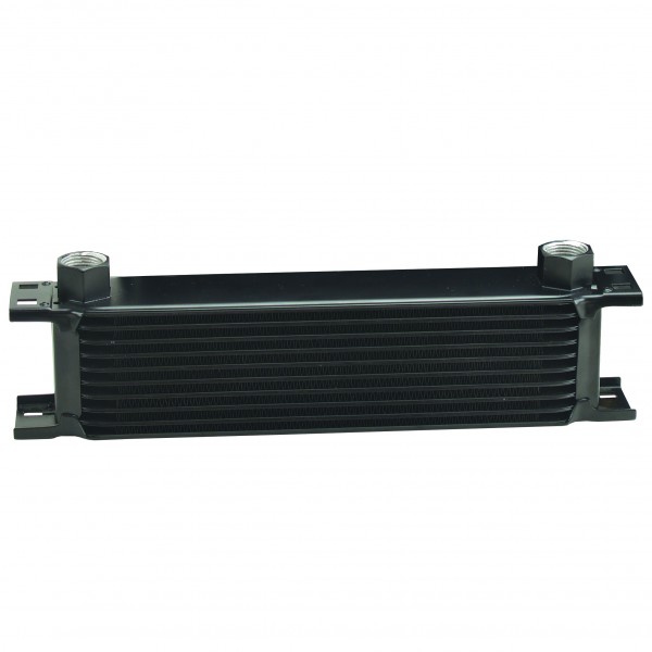 Stack Plate Engine/Transmission Oil Cooler 10 Row Core-10AN Inlet Derale