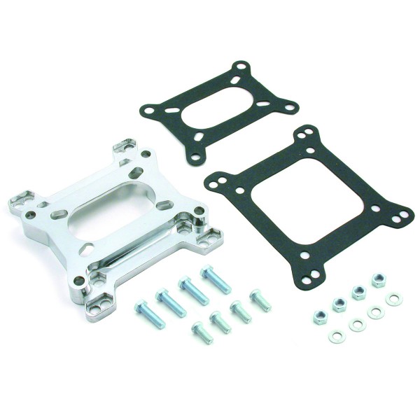 Carburettor Adaptor 2 Barrel Holley/Rochester to 4 Barrel Manifold