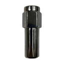 Single Chrome Flat Extra Long Mag Nut (Close End) - 12mm x 1.5 Thread, 21mm Hex