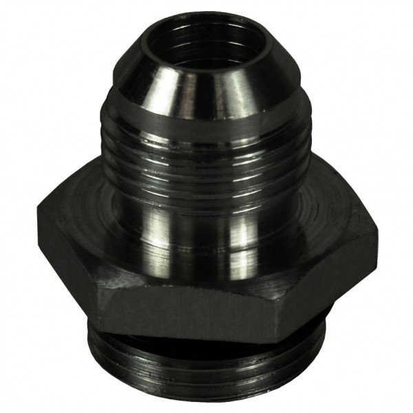 Aluminum Cooler/Adapter Fitting -8AN x 5/8"-18 O-ring Derale