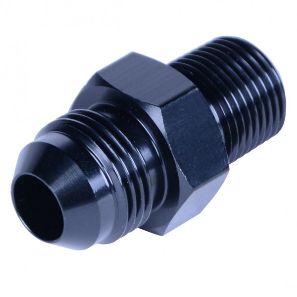 Aluminum Cooler/Adapter Fitting -8AN x 3/8" NPT Male Derale
