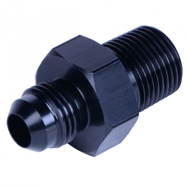 Aluminum Cooler/Adapter Fitting -6AN x 1/2" NPT Male Derale