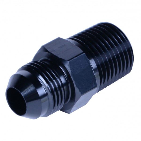Aluminum Cooler/Adapter Fitting -8AN x 1/2" NPT Male Derale