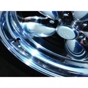 Chrome Hex Tyre Valve Stem Caps Set of 4 Universal