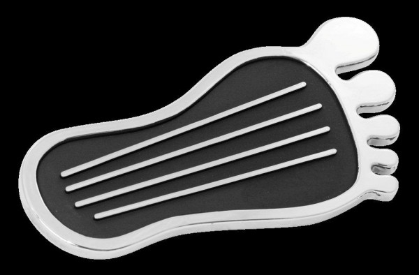 Accelerator Gas Pedal Barefoot Surfer Style Chrome with Black