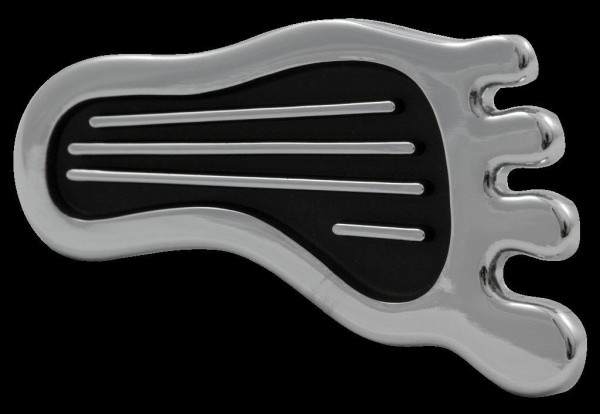 Headlamp Dimmer Pedal Barefoot Surfer Style Chrome with Black