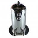 Surge Tank 2.5 Litre Polished Alloy with AN Male Fittings 270mm Tall