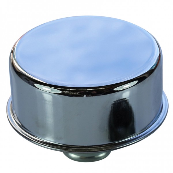 Valve Cover Breather Oil Cap Push In 1"(25mm) Neck Chromed Steel