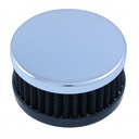 Valve Cover Breather Cap Push In Hi Performance 2 Inch Tall Black with Grommet