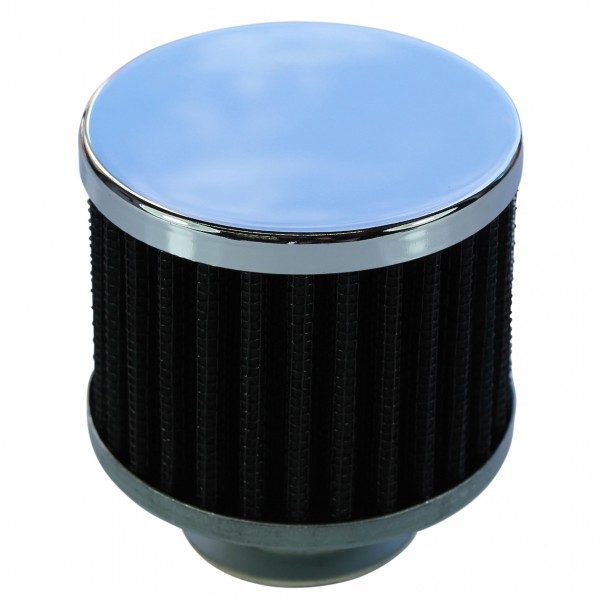 Valve Cover Breather Cap Twist In Holden/Chevrolet Chrome Top Black Element