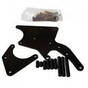 LS Chevrolet Alternator+A-Can Style Power Steering Relocation Bracket Kit Black