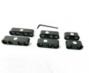 Black CNC billet aluminum Pro Style wire separators for 8mm, 9mm & 10mm ignition wires.