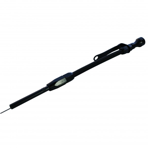 Engine Dipstick Tube Chevrolet V8 Small Block 305-350 1980 on Flexible Black
