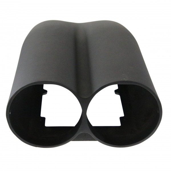 Scoop Shotgun Dual Smooth Black Alloy Hood Scoop 19.5" Long