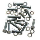 Chevrolet LS1 LS2 LS3 Zinc Oil Pan Socket Grade 8 Bolt Kit with Washers