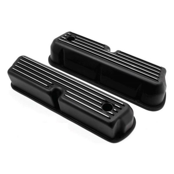 Valve Covers Ford Windsor V8 260-289-302-351 Tall Aluminium Black Finned
