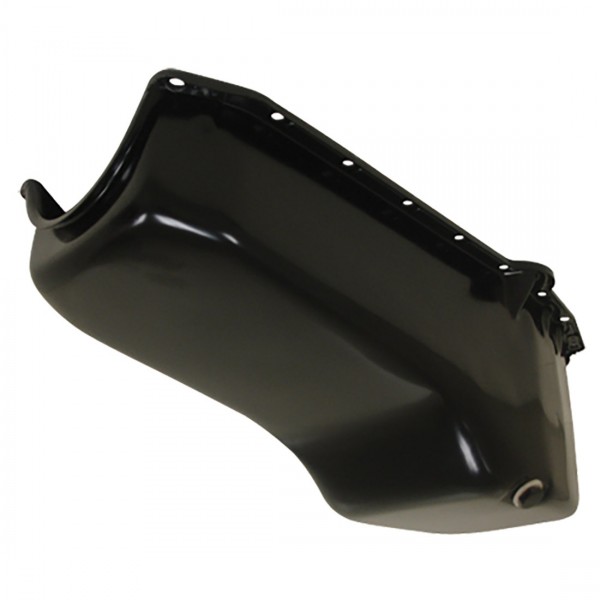 Oil Pan Sump Chevrolet Small Block 1955-79 283-400 Black Finish Stock Capacity