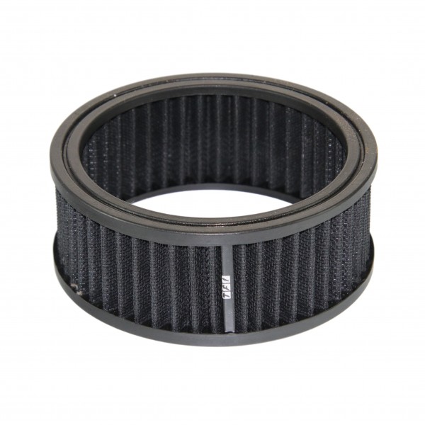Air Cleaner Filter Element Black 6-3/8"Inch Wide 2.5"Inch Tall Round Cotton