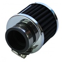 Valve Cover Breather Clamp On 1-3/8"(35mm) Id Chrome Top Black Element